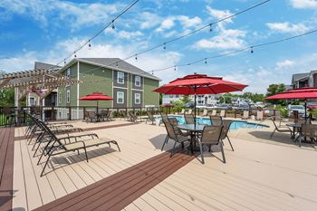 Poolside Sundeck at Hilltop Apartments, Cincinnati, Ohio